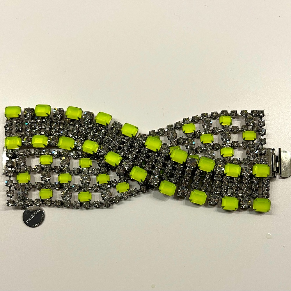 Tom Binns Fluorescent Rhinestone Twisted bracelet